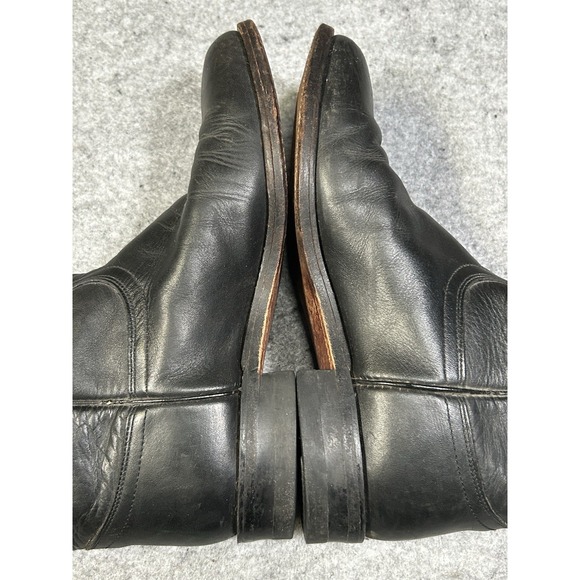 Justin Style 3133 Black Roper Leather Western Cowboy Boots Men's 6.5E - Picture 16 of 16